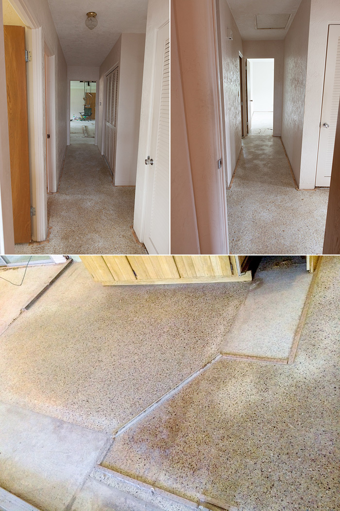 Terrazzo Floors Before Restoration